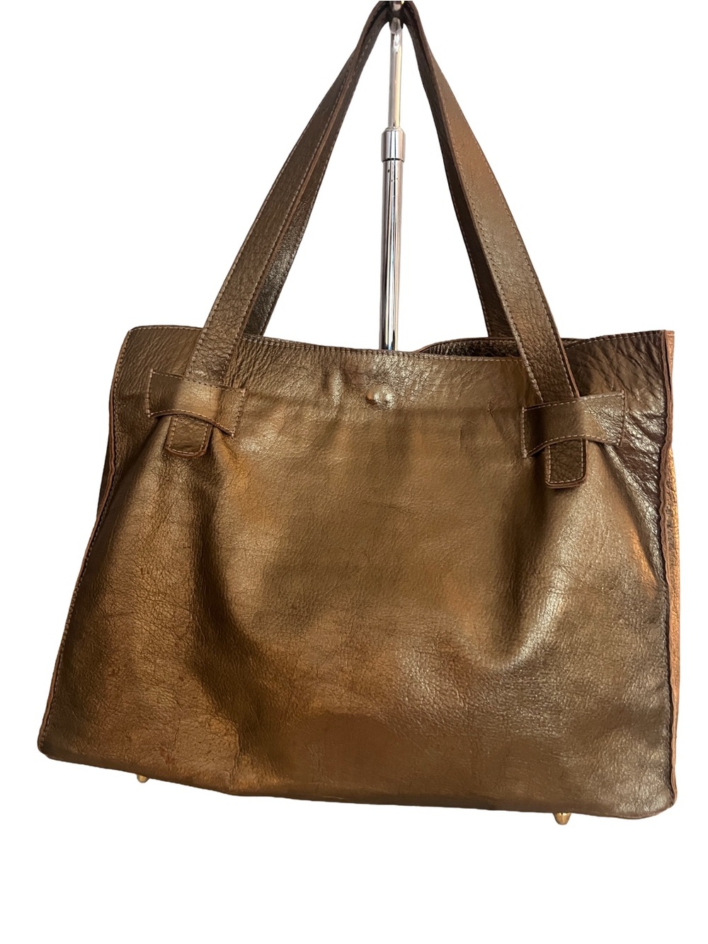Elegant Brown Leather Tote Bag - Classic Everyday Carry